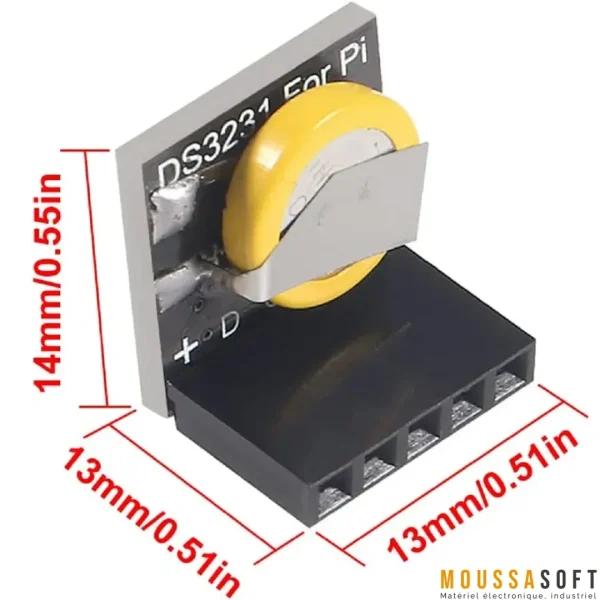 DS3231 Module RTC horloge en temps réel 3.3 V/5 V pour Raspberry Pi Arduino – Image 3